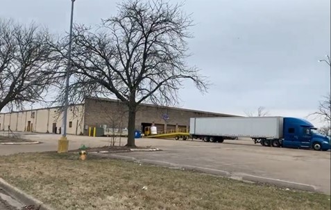 Carus Chemical's highly combustible potassium permanganate is stored in the same building as these government offices at the South Town Mall in Ottawa, Illinois.